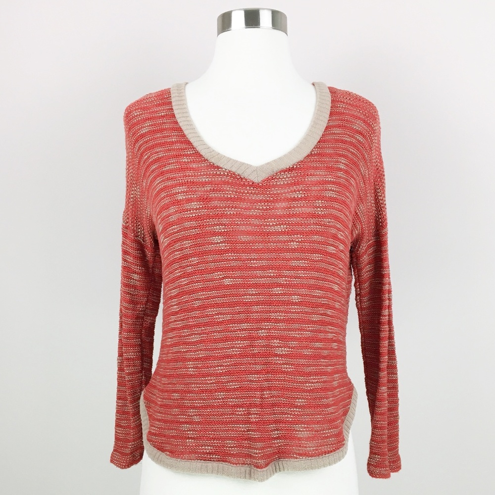 Splendid Crop Sweater Top Knit Stripe Small S